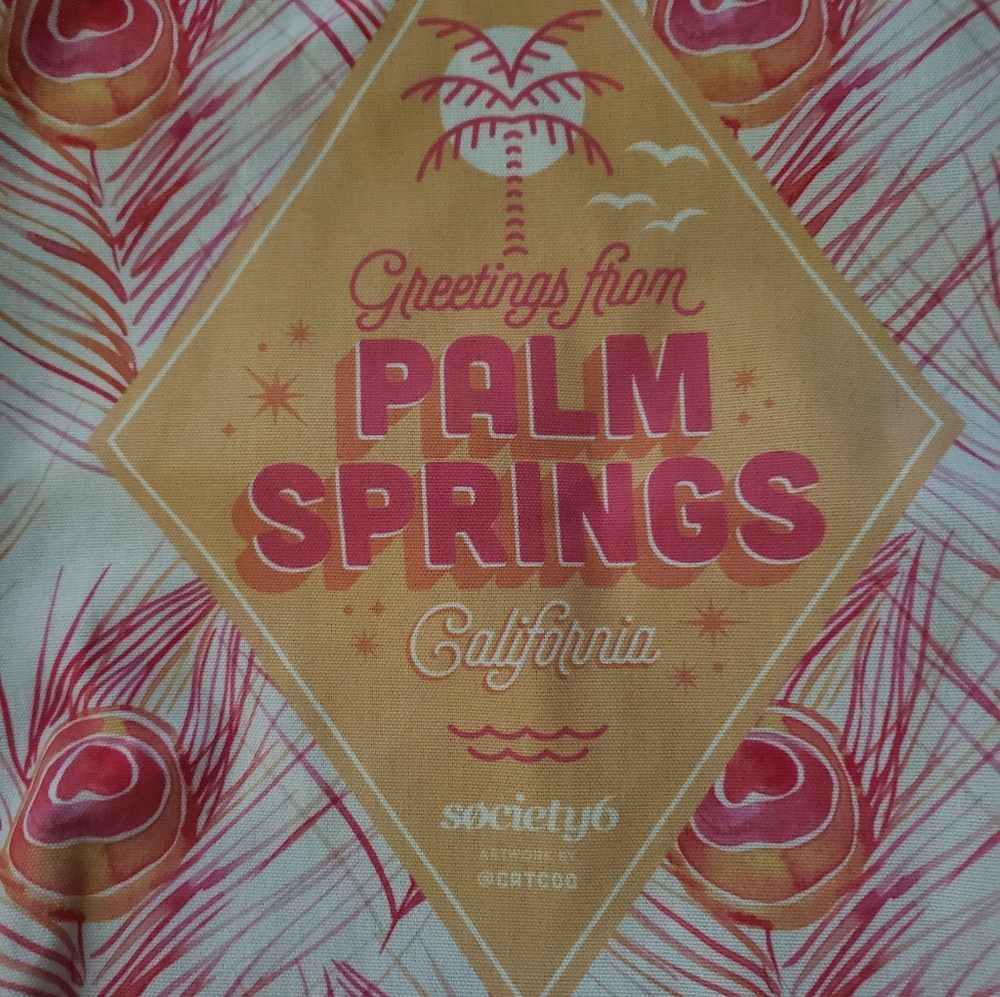 Two NWOT Palm Springs Canvas Tote Bag - Picture 3 of 6